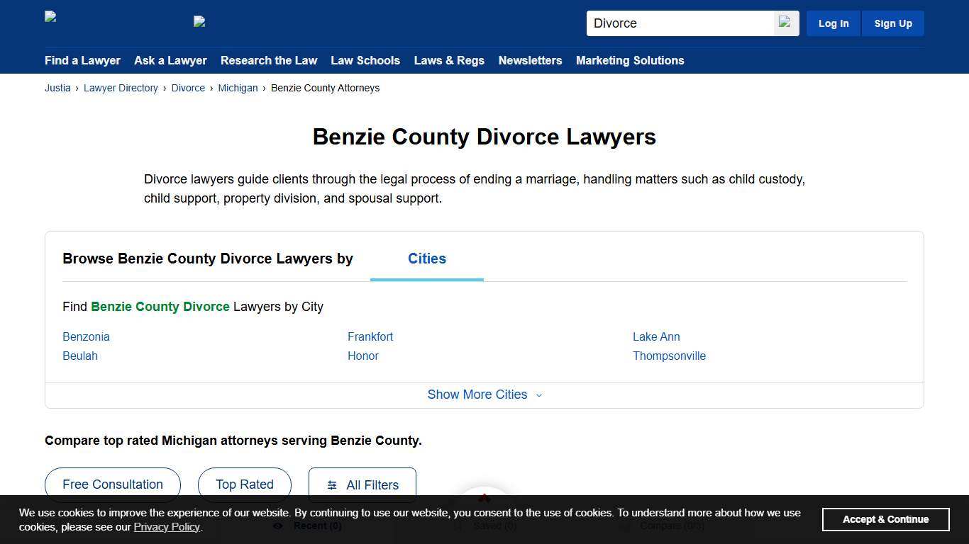 Best Divorce Lawyers in Benzie County, MI Justia Lawyer Directory